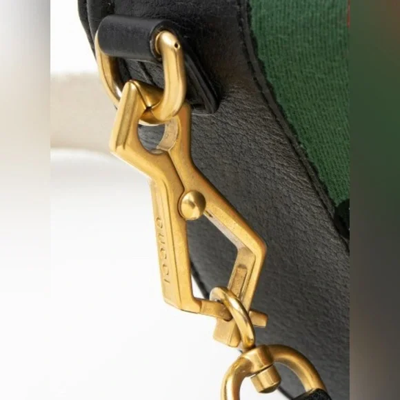 Gucci Leather Crystal Butterfly Linea Totem sherry line Crossbody & dust bag box - Picture 14 of 14